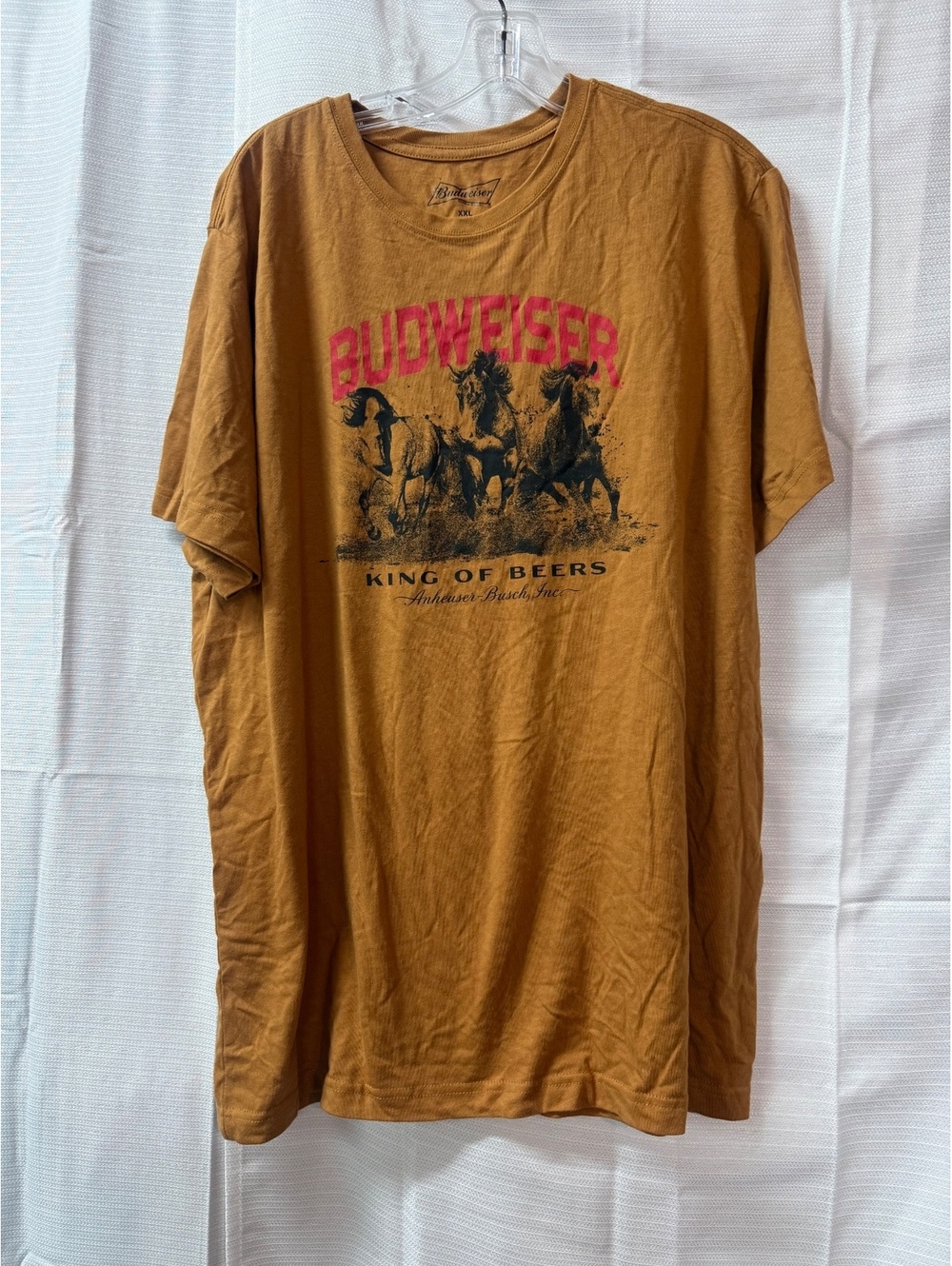 Budweiser King of Beers Graphic T-Shirt XXL Brown